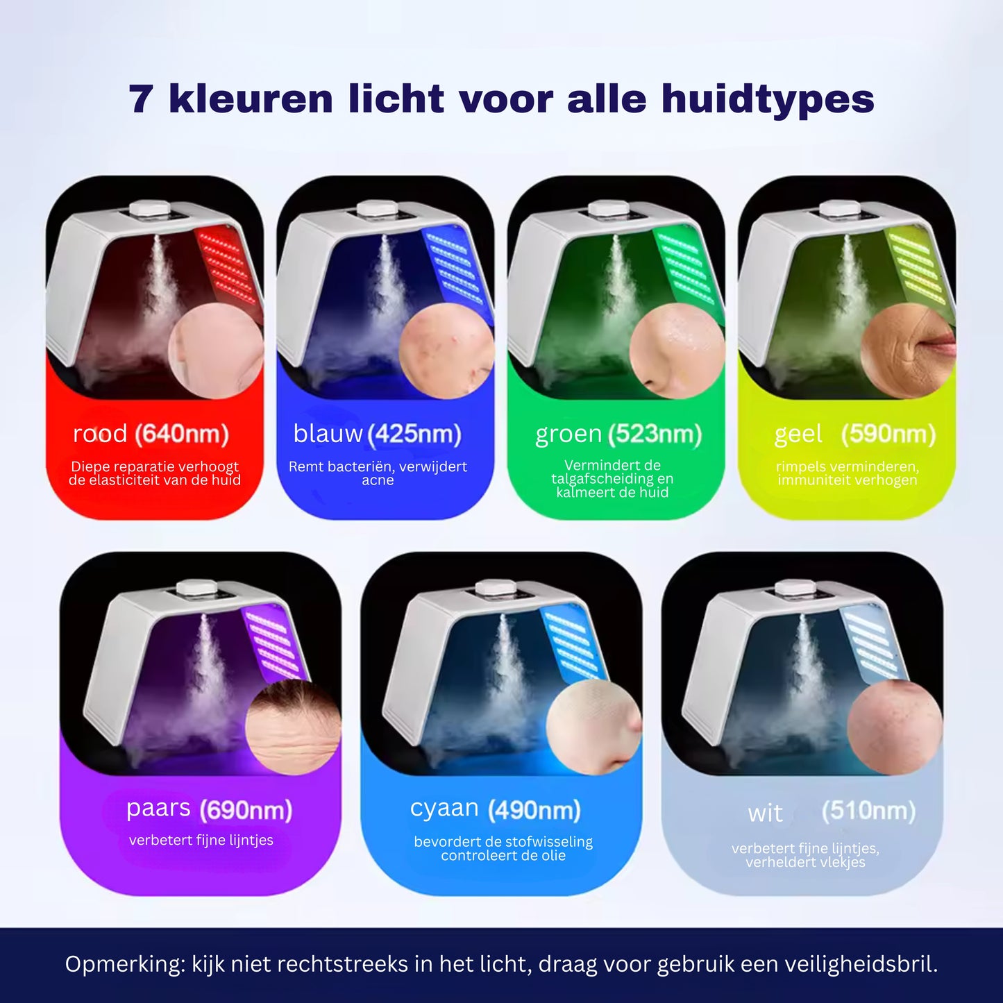 7 kleuren LED-fotonenmachine