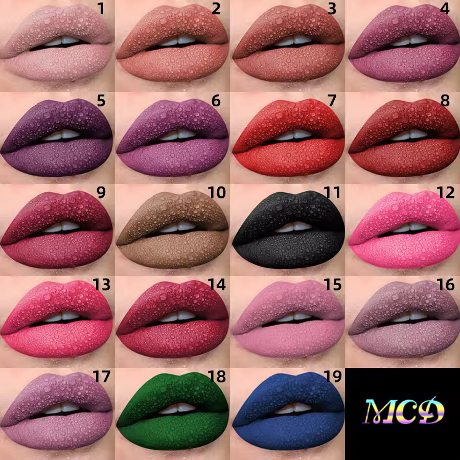 Waterproof matte lippenstift
