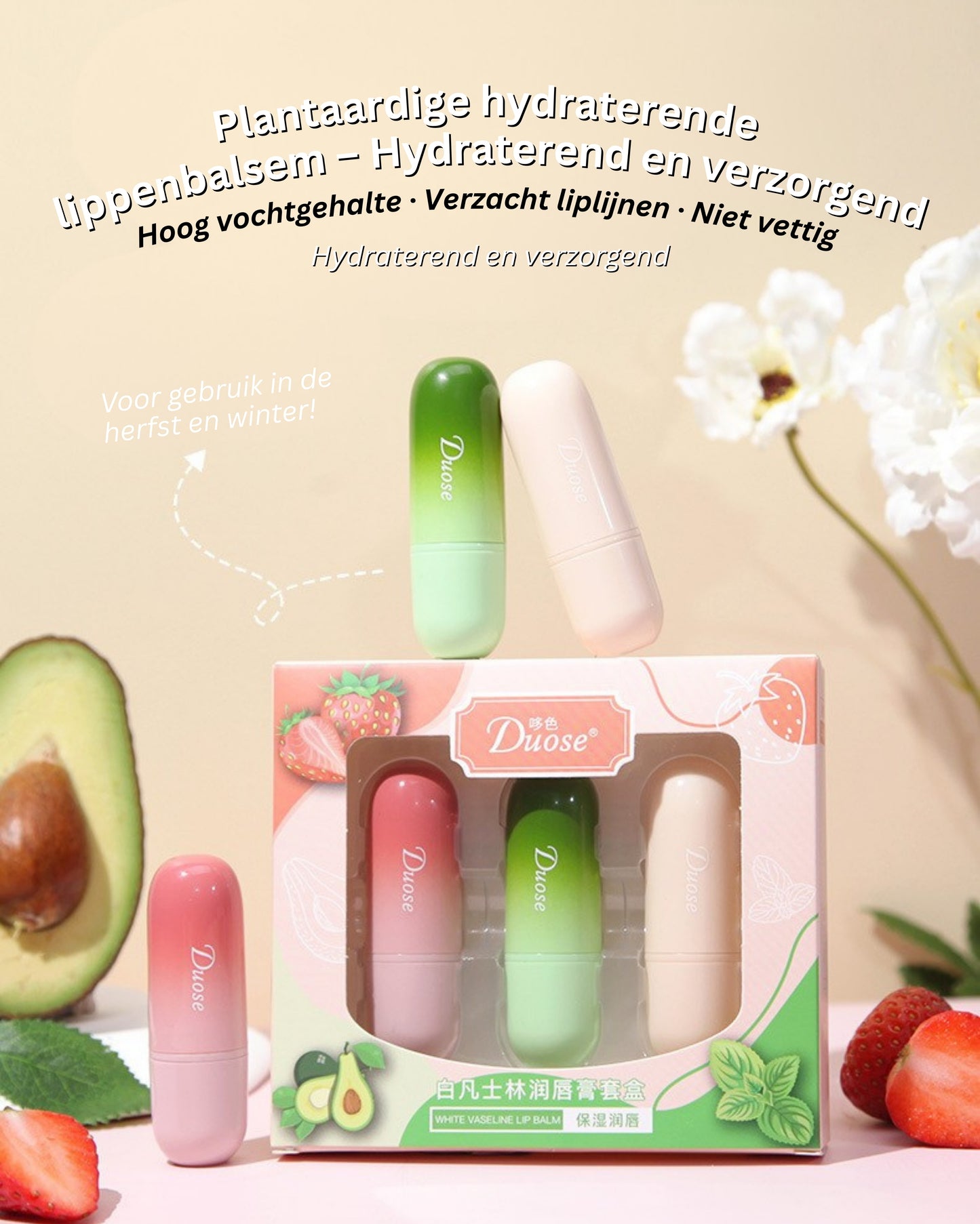 Fruitige lippenbalsemset