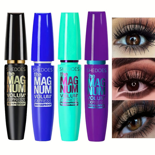 4D Zwarte Mascara voor Dikte, Lengte en Krul – Waterproof Vezel Mascara met Precisieborstel 0