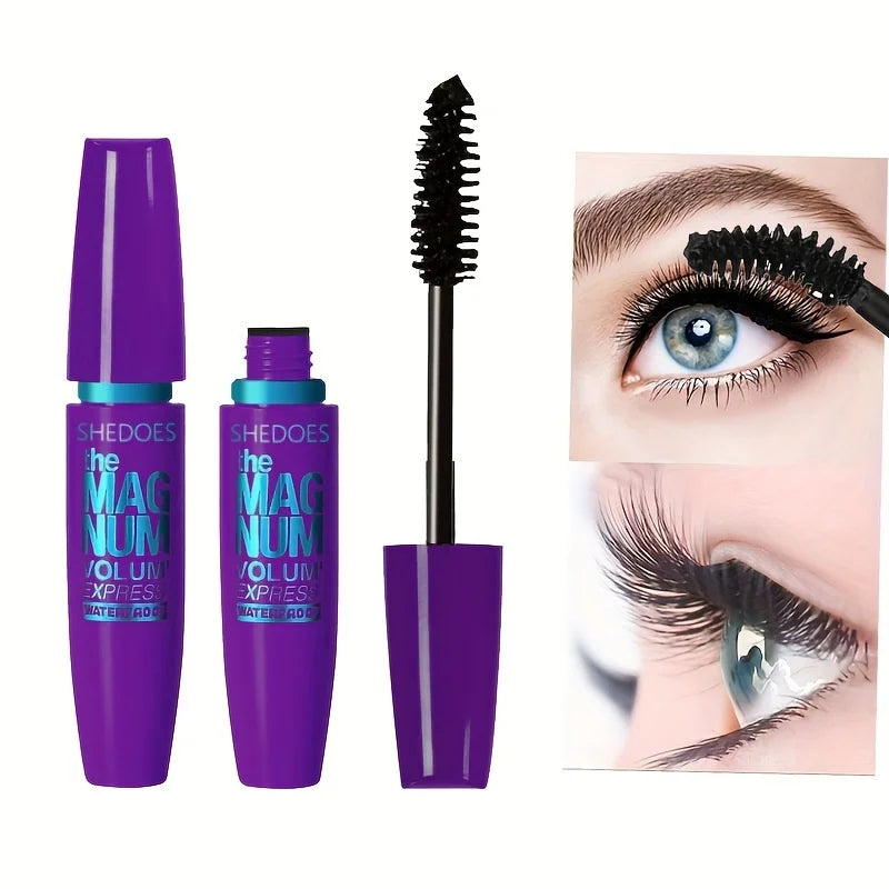 4D Zwarte Mascara voor Dikte, Lengte en Krul – Waterproof Vezel Mascara met Precisieborstel 3