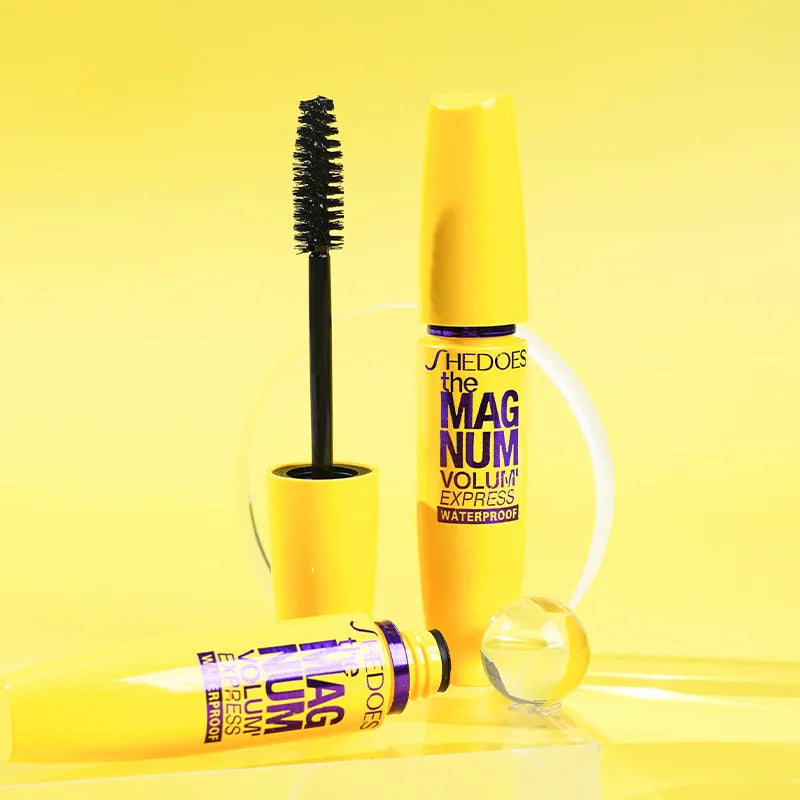 4D Zwarte Mascara voor Dikte, Lengte en Krul – Waterproof Vezel Mascara met Precisieborstel 4