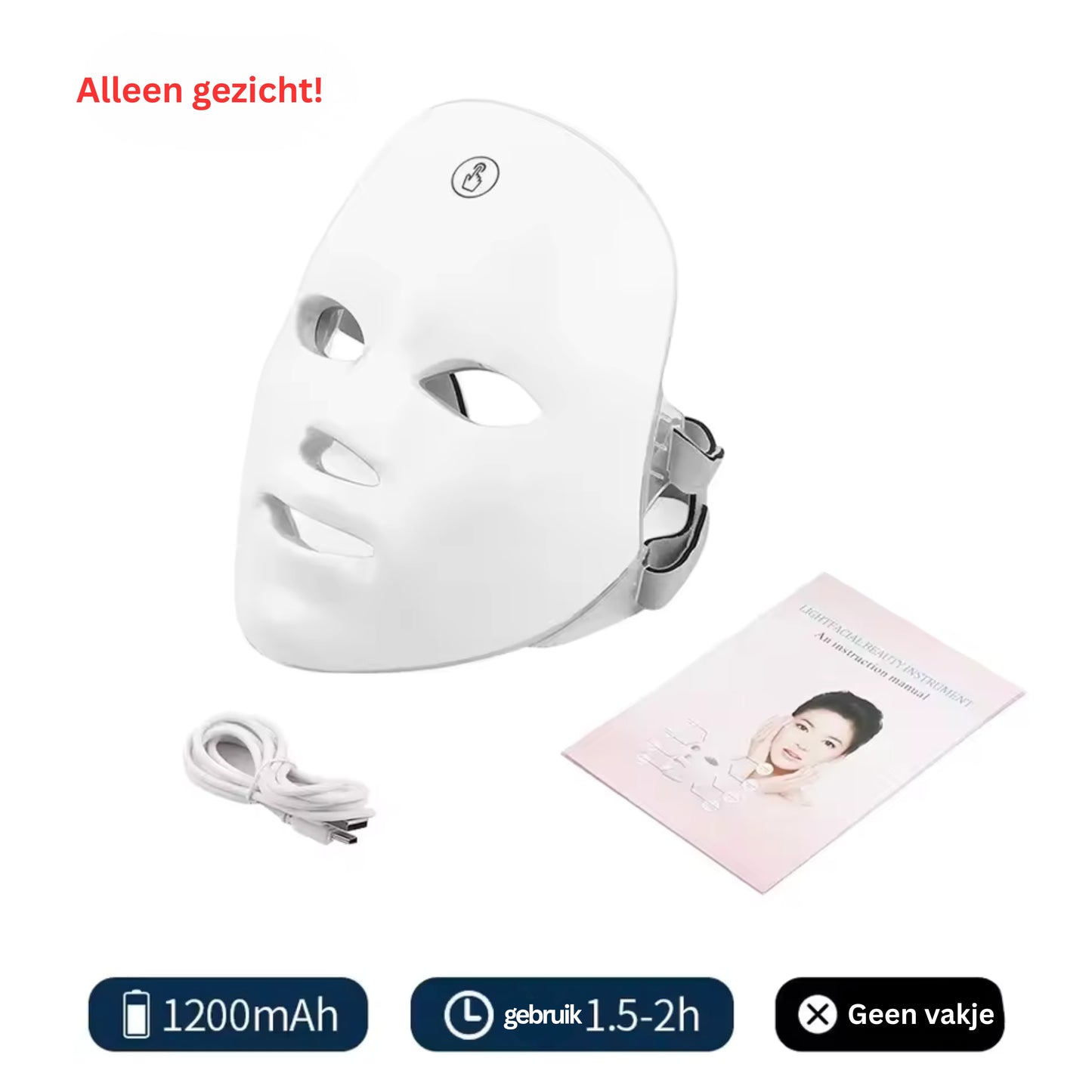 7-kleuren LED-gezichtsmasker