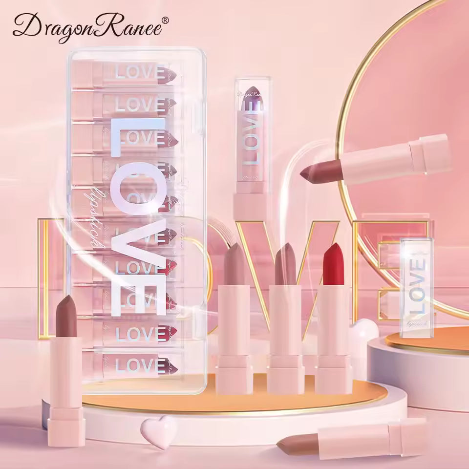 Zachte matte lippenstift set
