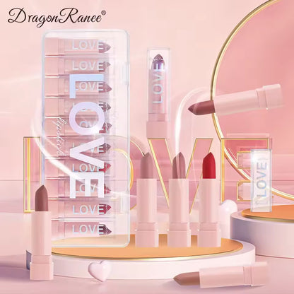 Zachte matte lippenstift set